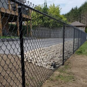 Black PVC Coated Chain Link Fence - Palisade Fence, Chain Link Fence ...