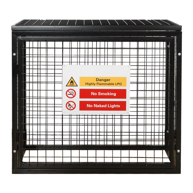 Gas Cylinder Cage Sign